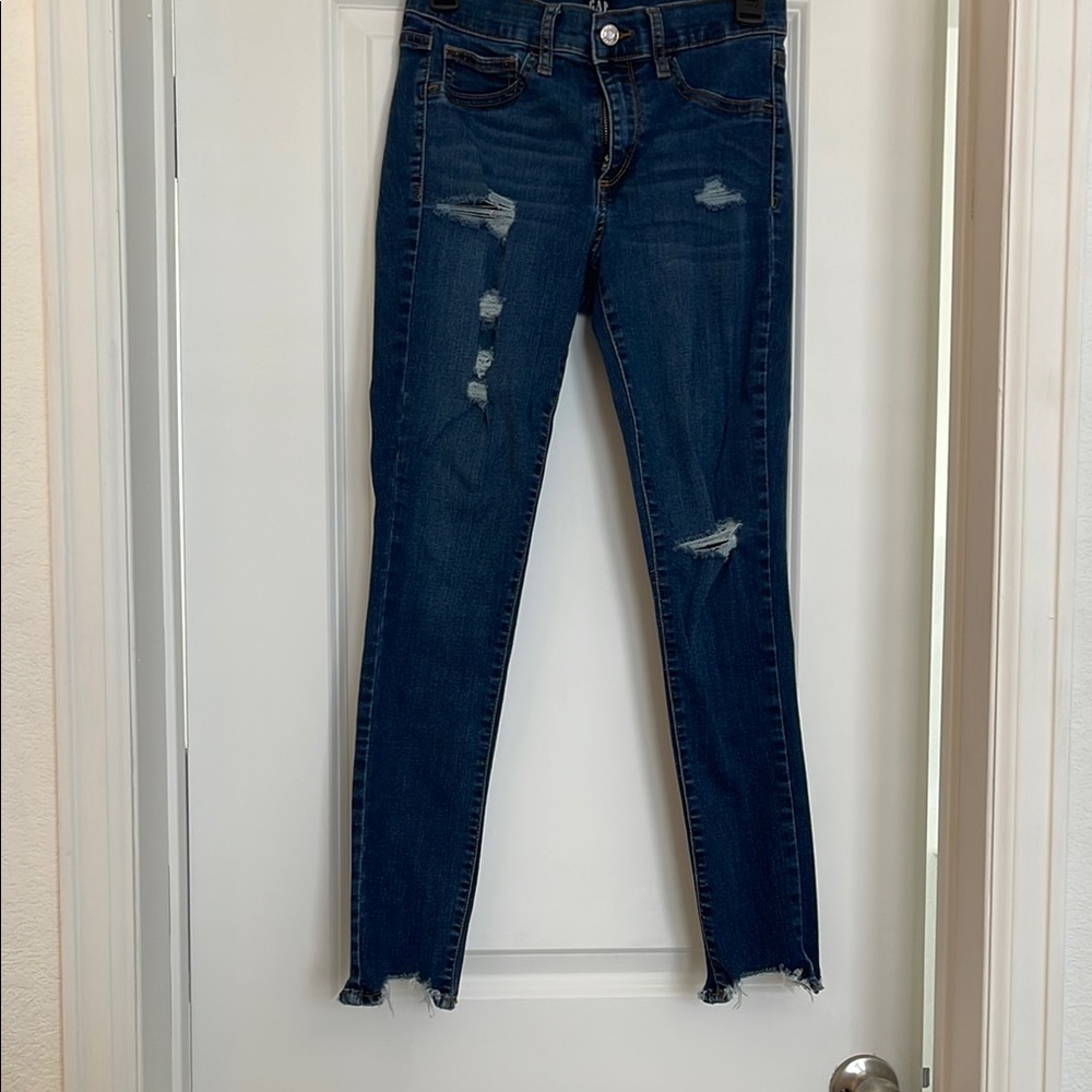 GAP Blue Ankle Cropped Jeans